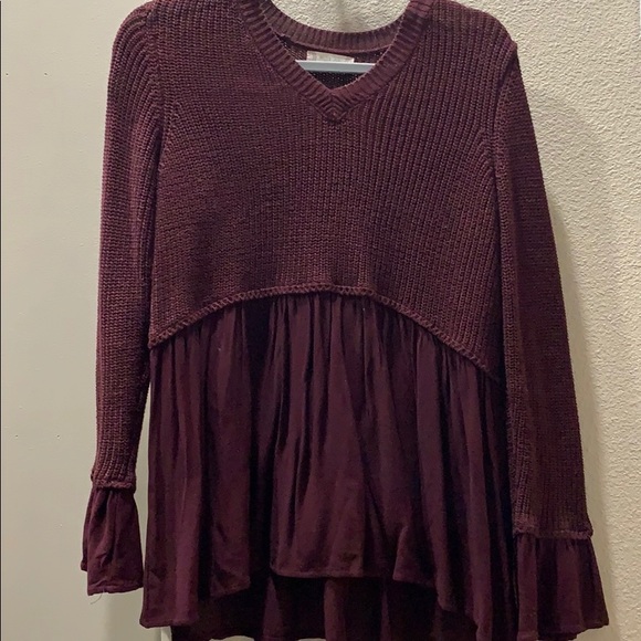 Altar’d State sweater - eggplant/maroon - Picture 1 of 3